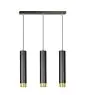 Emibig Suspension Luminaire Kibo Acier Noir | Convient pour 3x GU10 - Max 10W