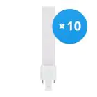 Lot 10x Ledvance Dulux-S LED 4W - 840 Blanc Froid | 2-Pins - Équivalent 9W